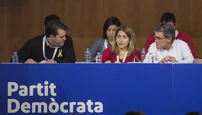 David Bonvehí, Marta Pascal y Artur Mas.