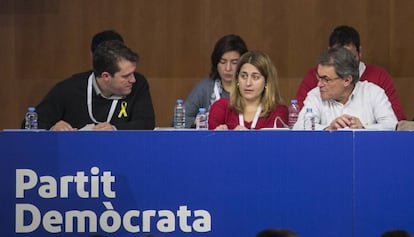 David Bonveh&iacute;, Marta Pascal y Artur Mas.