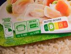 26 September 2019, Brandenburg, Sieversdorf: The so-called "Nutri-Score", a colored nutritional label on a finished product. Photo: Patrick Pleul/dpa-Zentralbild/ZB (Photo by Patrick Pleul/picture alliance via Getty Images)