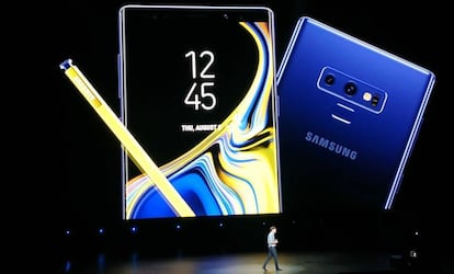 Momento de la presentación del Galaxy Note 9.
