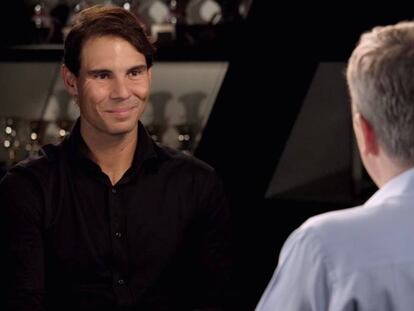 Rafa Nadal, en la entrevista en '60 minutes'.