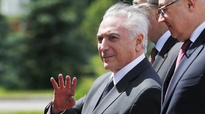 Temer, em Moscou, no dia 20.