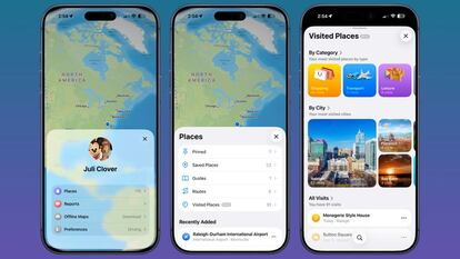 Visited Places en Apple Maps