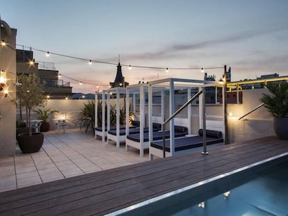 La terraza del hotel Midmost en Barcelona.