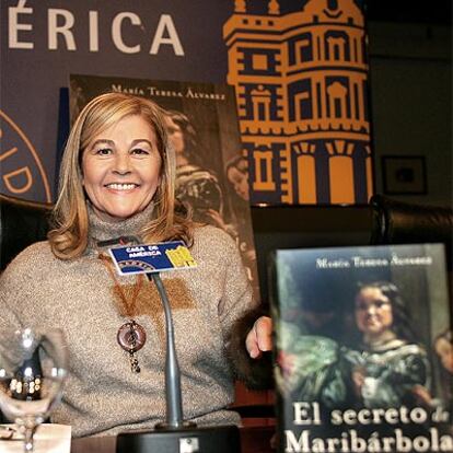 María Teresa Álvarez, anoche en Casa de América.