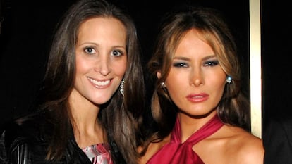 Melania Trump y Stephanie Winston Wolkoff, en una gala benéfica en febrero de 2008 en Nueva York.