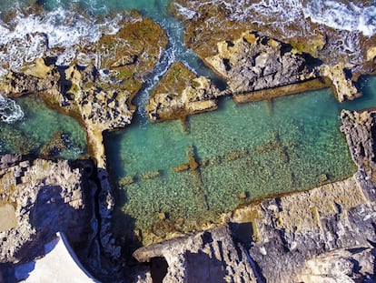 Antigua piscifactoria romana en los Banys de la Reina, en Calp.