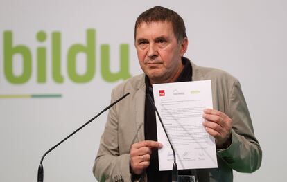 El coordinador general de EH Bildu, Arnaldo Otegi.