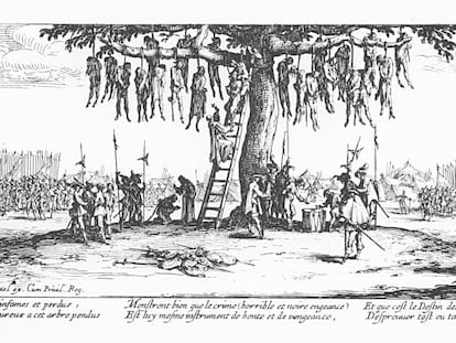 Grabado de 1633 de Jacques Callot sobre la Guerra de los 30 años.