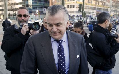 Luis Bárcenas acude a testificar sobre el caso, la pasada semana.