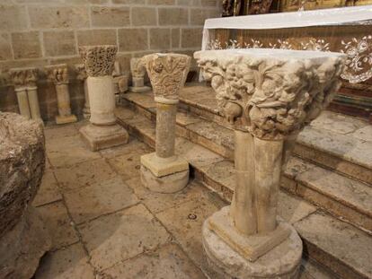 Capitals from the San Pedro de Gumiel de Iz&aacute;n monastery.