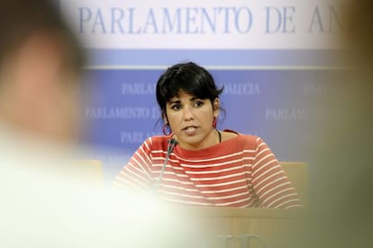 La secretària general de Podem Andalusia, Teresa Rodríguez.