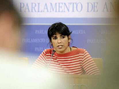 La secretaria general de Podemos Andalucía, Teresa Rodríguez.
