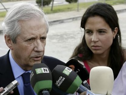 El abogado Javier Gómez de Liaño, a su salida de Soto del Real la semana pasada.