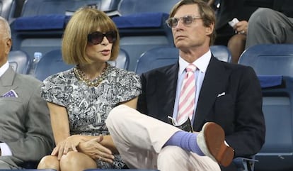 Anna Wintour y su pareja J. Shelby Bryan.