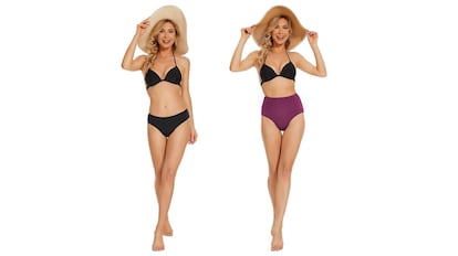 Este bikini menstrual está disponible en diferentes colores y tamaños de cintura.