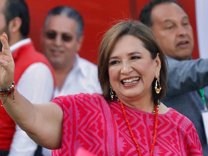 Xóchitl Gálvez en Toluca (Estado de México), el 3 de marzo.¡