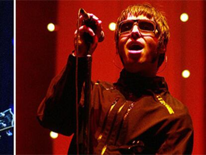 Los hermanos Noel (izquierda) y Liam Gallagher (derecha)