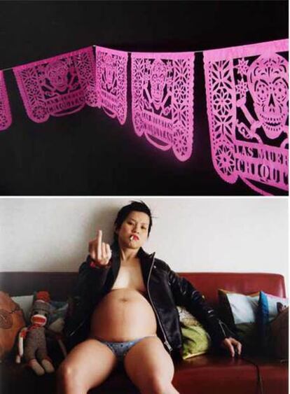De Arriba a abajo: <i>Las muertes chiquitas,</i> de Mireia Sallarés y <i>Sin título,</i> de Yurie Nagashima.