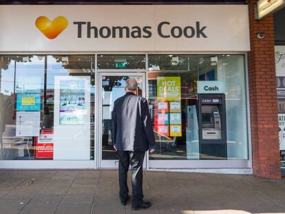 Agencia de viajes de Thomas Cook en Londres.