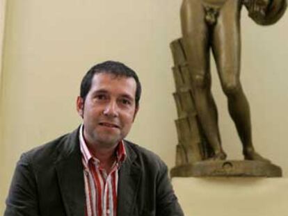 El escritor Carles Porta, en Madrid.
