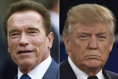 Arnold Schwarzenegger  y Donald Trump.