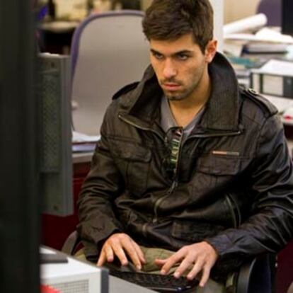 Jaime Alguersuari, durante el encuentro digital.