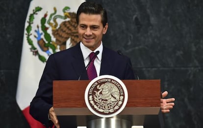 Enrique Peña Nieto, en la presentación de los cambios del gabinete.