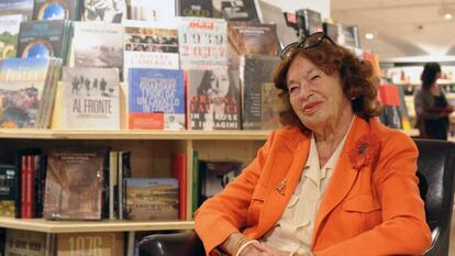 La editora Inge Feltrinelli en mayo de 2015, en Milán.