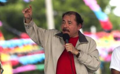 El presidente Daniel Ortega en julio de 2015.