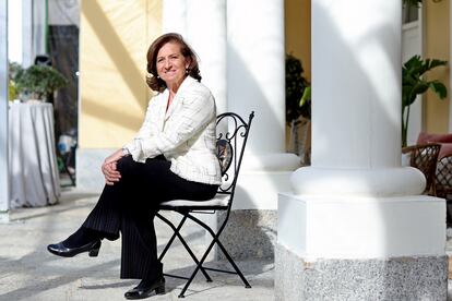 Marina García, el pasado martes, en el palacio de los Duques de Pastrana, en Madrid.