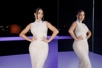 Georgina Rodríguez, durante la Fashion Week del 2024 en Riad.