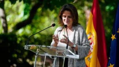 Teresa Ribera, en el Real Jardín Botánico.