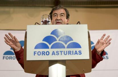 El candidato de Foro Asturias, Francisco Álvarez-Cascos