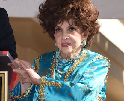 Gina Lollobrigida, el pasado mes de febrero.