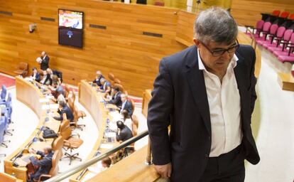 El socialista Modesto Pose, durante el pleno en el que ha sido elegido senador por designación autonómica.