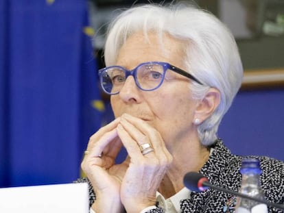 La presidenta del Banco Central Europeo, Christine Lagarde, en el Parlamento Europeo el pasado noviembre.