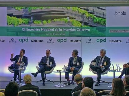 Un panel de las jornadas de gestión de activos organizada por Deloitte.