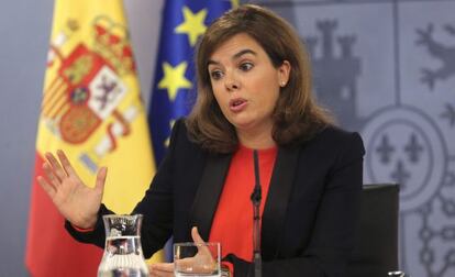 La vicepresidenta del Govern espanyol, Soraya Sáenz de Santamaría.