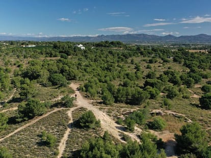 Vista aérea de la zona del sector 31/32 Godella, Valencia.