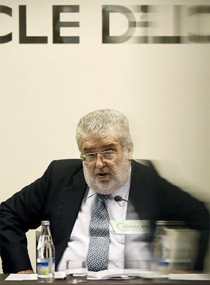 El presidente del Círculo de Economía, José Manuel Lara, durante su intervención en Barcelona.