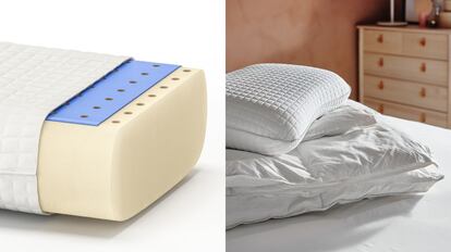 La funda de la almohada de Ikea tiene una superficie agradable al tacto y es fácil de lavar.