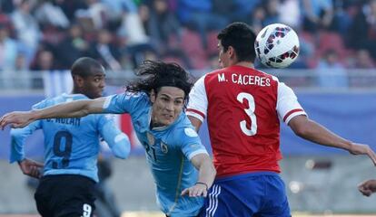 El jugador de la selección uruguaya Edinson Cavani.