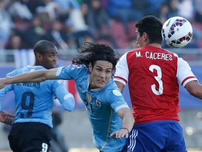 El jugador de la selección uruguaya Edinson Cavani.