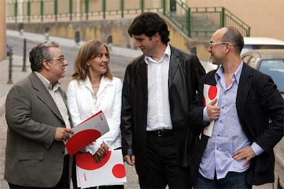 De izquierda a derecha, José María Izquierdo, Elena Sánchez, Fernando Bovaira y Fernando Jerez.