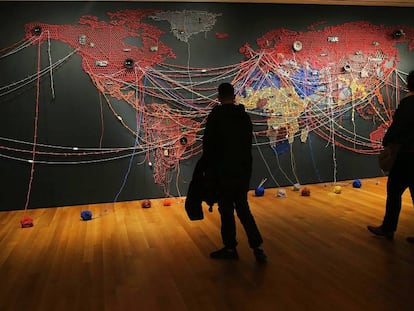 Mapa en el MOMA de Nueva York (2016). 
 