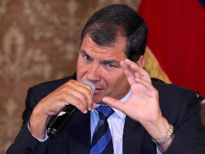 El presidente de Ecuador, Rafael Correa.