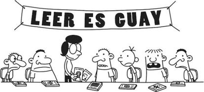 Dibujo del ilustrador y escritor Jeff Kinney.