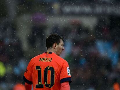 Leo Messi, durante el partido contra el Getafe.