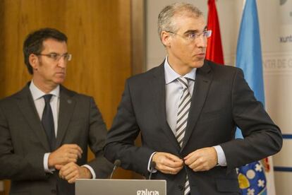 El conselleiro de Industria junto a Feijóo